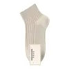 White cotton sweat-absorbing and odor-proof mid-calf socks for both men and women Item Picture